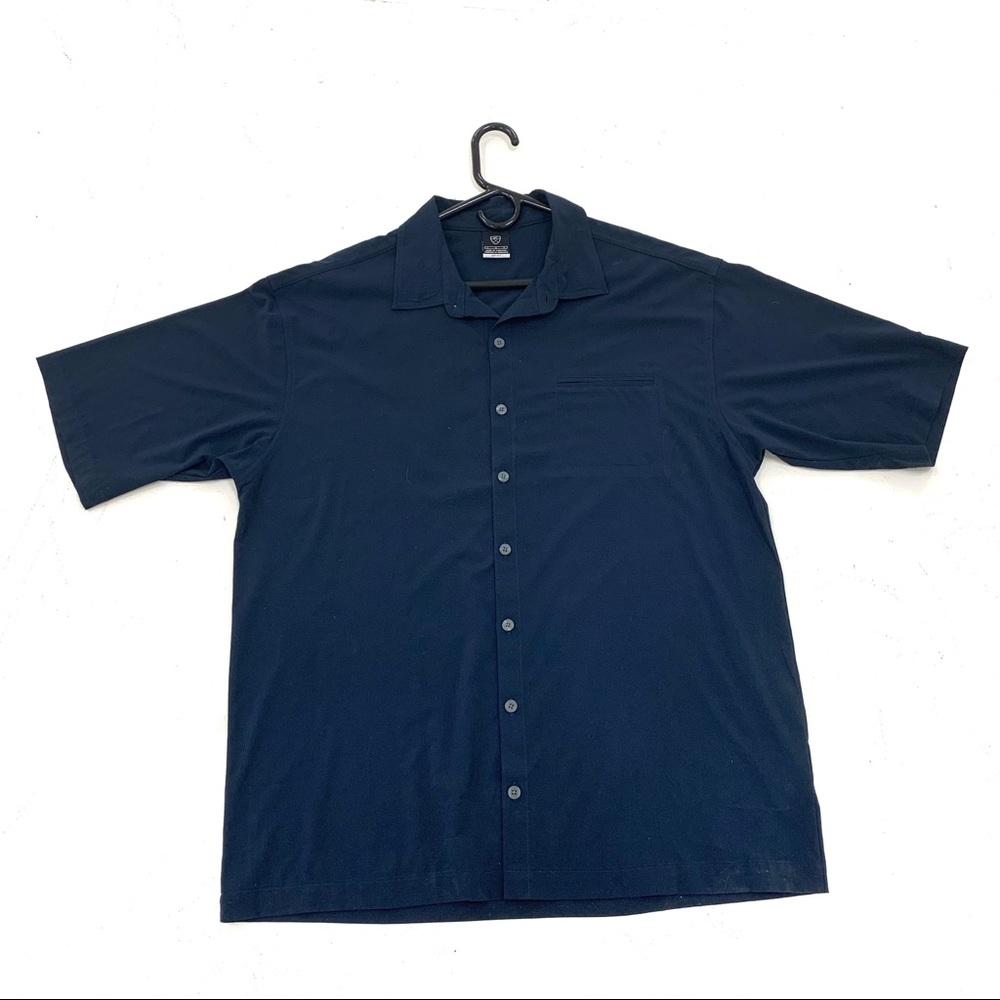 Nike | Golf Dri Fit Button Down Large Navy